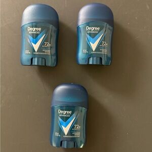 3 NEW Degree Advanced Cool Rush Deodorant